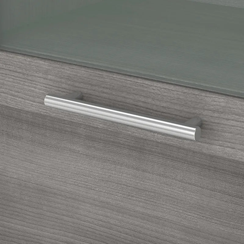 Bush Furniture Somerset Ash Gray Armoire de rangement de 60 po pour bureau en L – 59,09 L x 12,50 P x 35,69 H