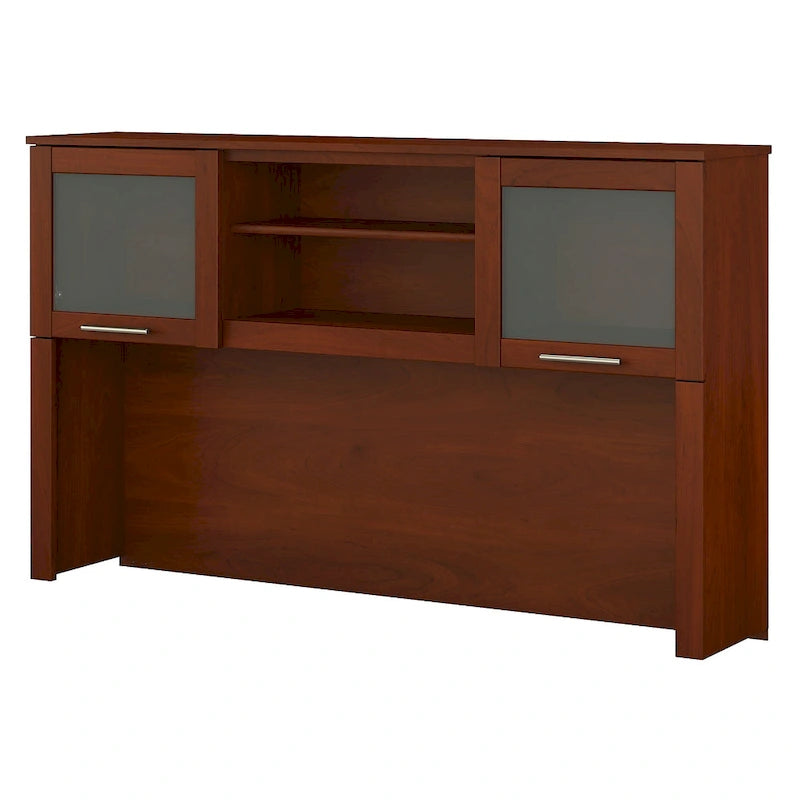 Bush Furniture Somerset Ash Gray Armoire de rangement de 60 po pour bureau en L – 59,09 L x 12,50 P x 35,69 H