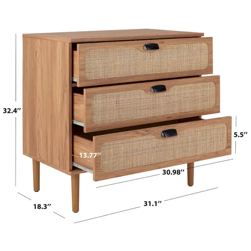 Commode à 3 tiroirs Dezzie SAFAVIEH