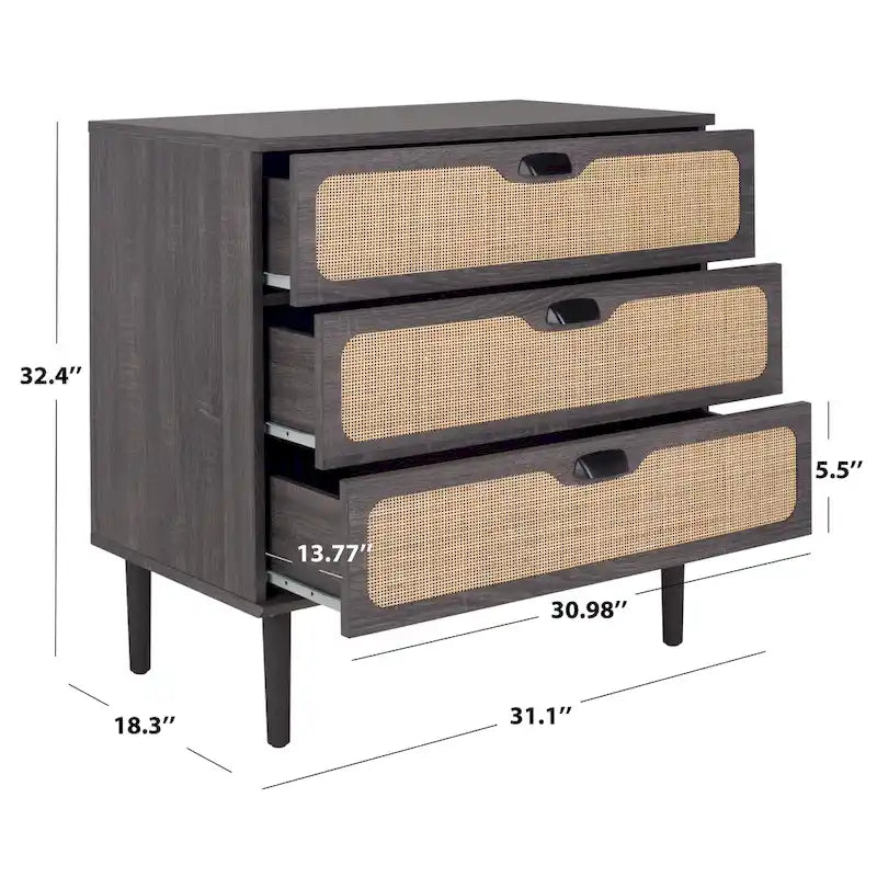Commode à 3 tiroirs Dezzie SAFAVIEH