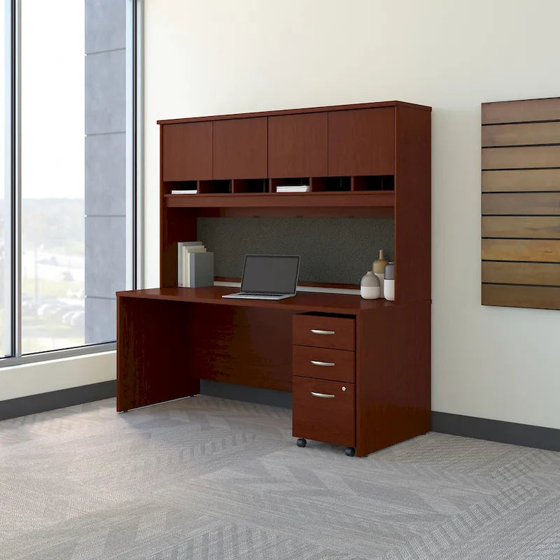 Bureau 72 x 30 de la série C avec huche et tiroirs par Bush Business Furniture