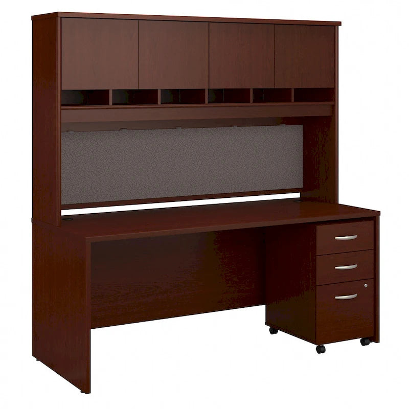 Bureau 72 x 30 de la série C avec huche et tiroirs par Bush Business Furniture