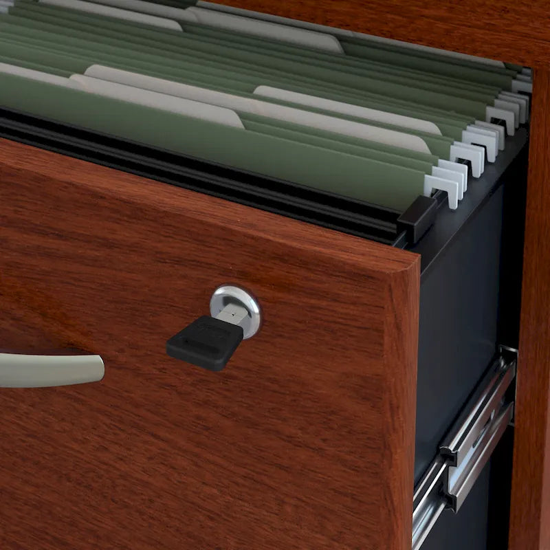 Bureau 72 x 30 de la série C avec huche et tiroirs par Bush Business Furniture