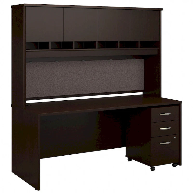 Bureau 72 x 30 de la série C avec huche et tiroirs par Bush Business Furniture