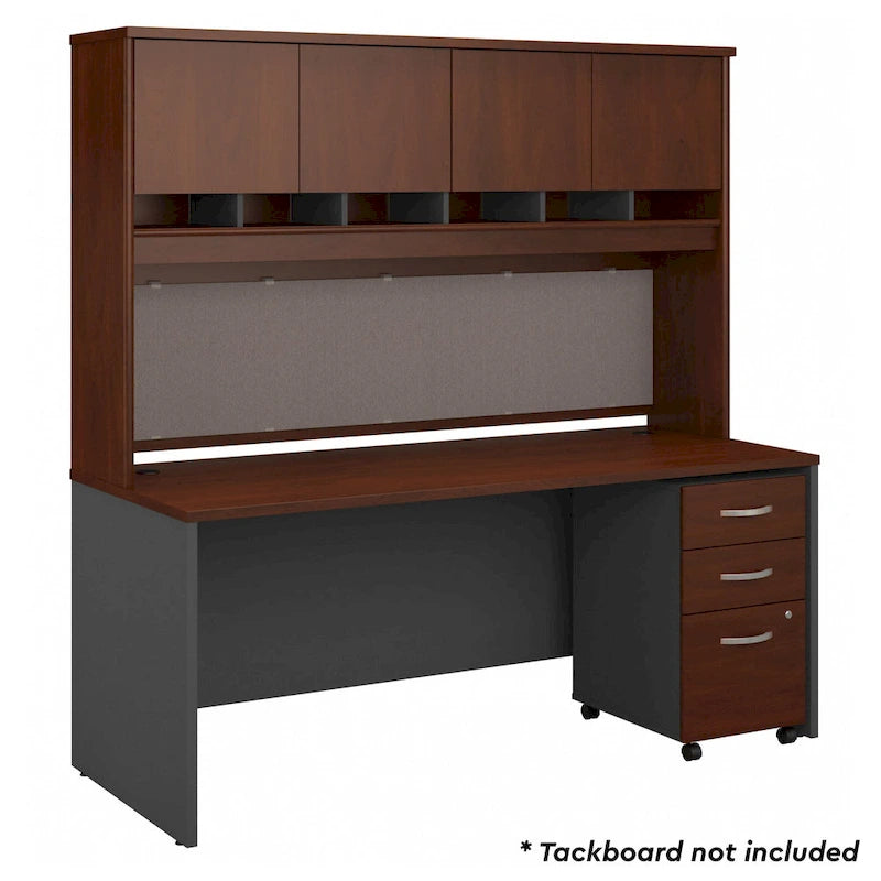 Bureau 72 x 30 de la série C avec huche et tiroirs par Bush Business Furniture