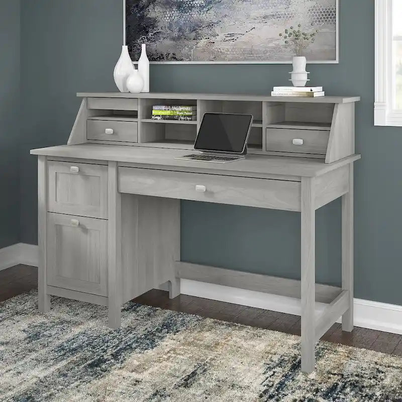 Bureau informatique Broadview 54W avec organisateur de bureau par Bush Furniture
