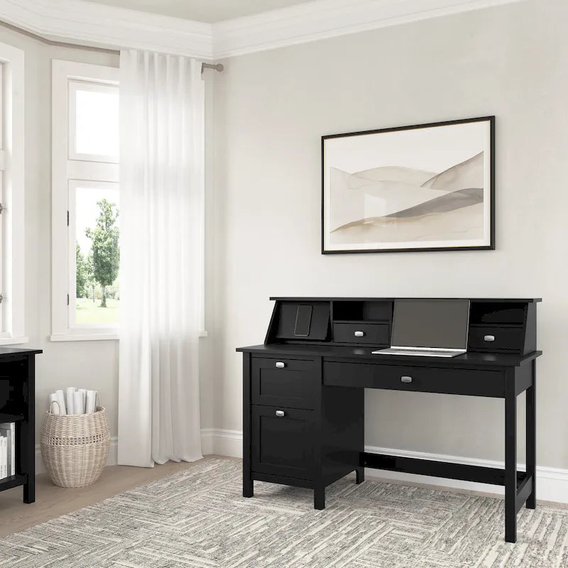 Bureau informatique Broadview 54W avec organisateur de bureau par Bush Furniture