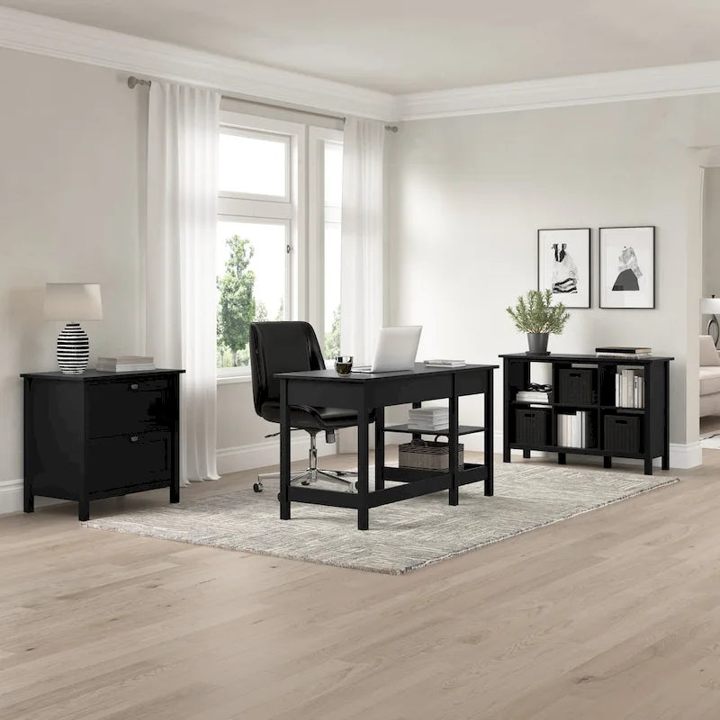 Bureau informatique Broadview 54W avec organisateur de bureau par Bush Furniture