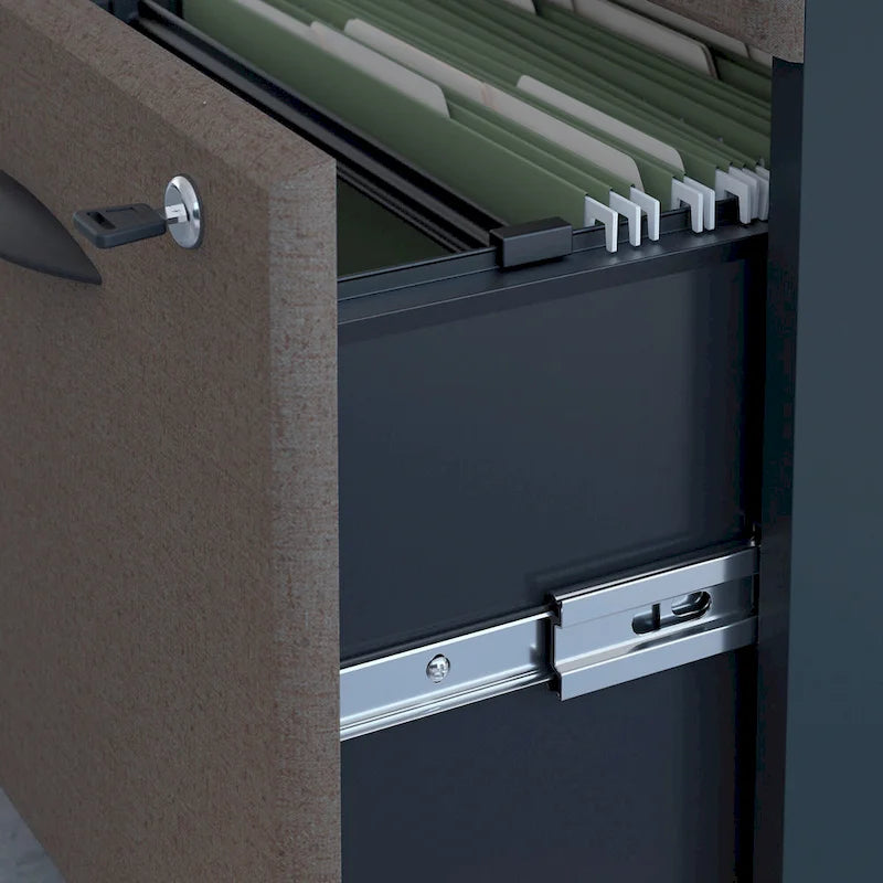 Bureau 48W de la série A avec classeur mobile par Bush Business Furniture
