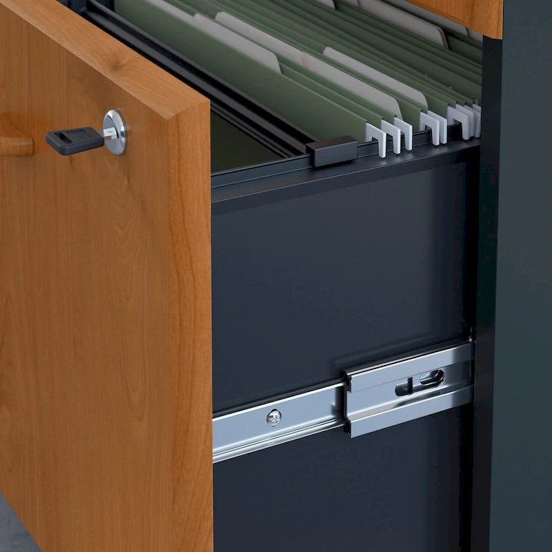 Bureau 48W de la série A avec classeur mobile par Bush Business Furniture