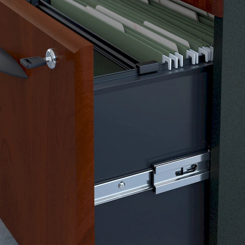 Bureau 48W de la série A avec classeur mobile par Bush Business Furniture