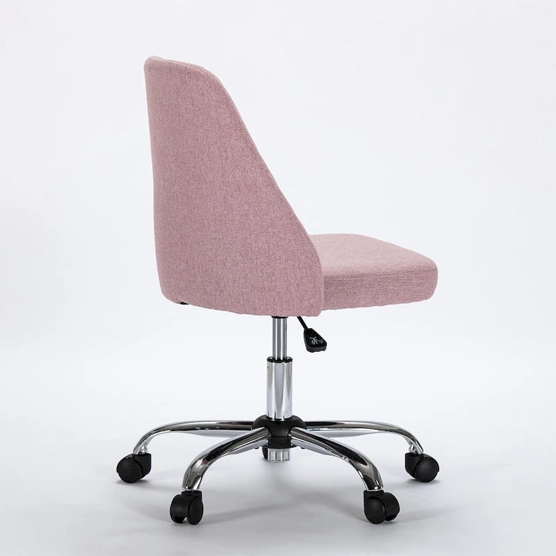 Chaise de bureau moderne rembourrée pivotante avec accoudoirs