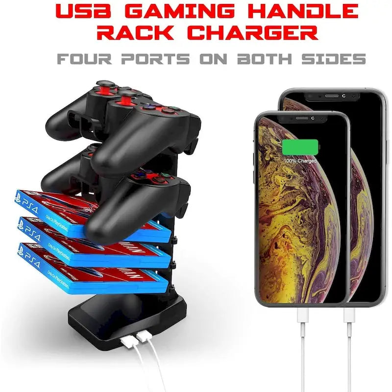 Bureau de jeu ergonomique BOSSIN en forme de T avec tapis de souris pleine surface, support de manette, porte-gobelet et crochet pour casque