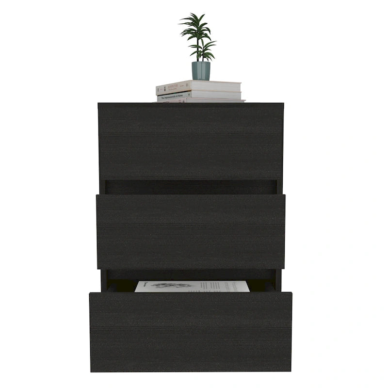 Meuble de classement à 3 tiroirs Artemisa de 66 cm de haut avec 4 roulettes et plateau supérieur
