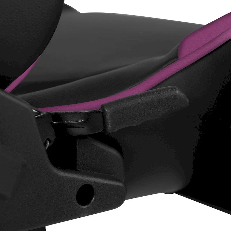 Chaise de jeu ergonomique de course avec dossier entièrement inclinable en similicuir rouge