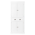 Armoire de rangement à une porte et un tiroir, couleur blanche