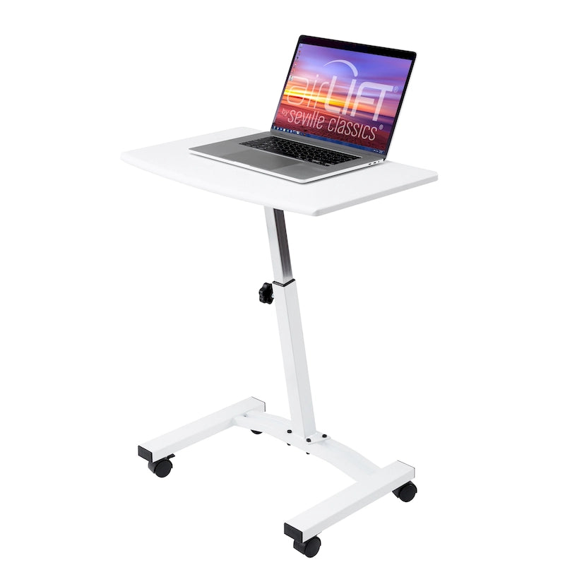 Chariot de bureau pour ordinateur portable à hauteur réglable avec plateau plein airLIFT Mobile