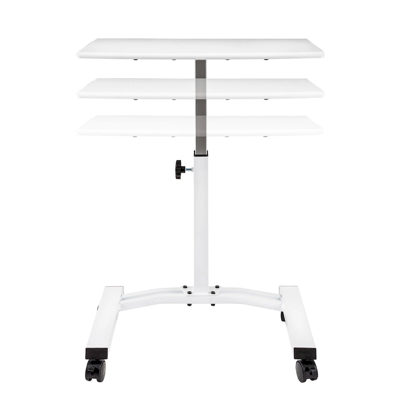 Chariot de bureau pour ordinateur portable à hauteur réglable avec plateau plein airLIFT Mobile