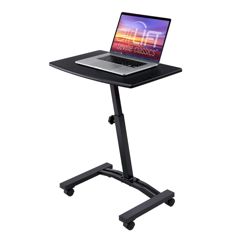 Chariot de bureau pour ordinateur portable à hauteur réglable avec plateau plein airLIFT Mobile