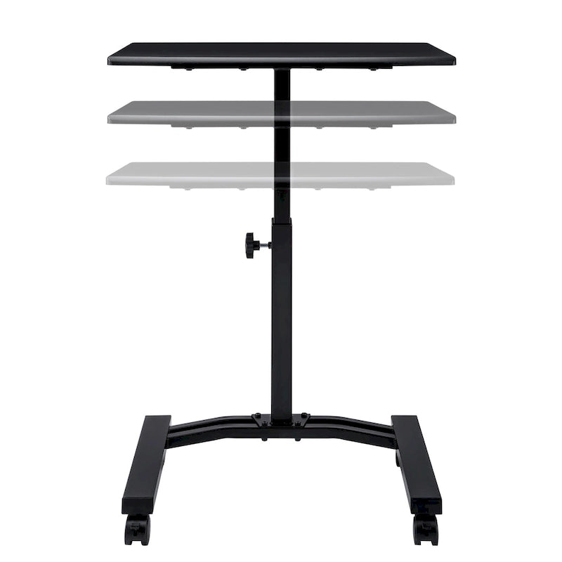 Chariot de bureau pour ordinateur portable à hauteur réglable avec plateau plein airLIFT Mobile