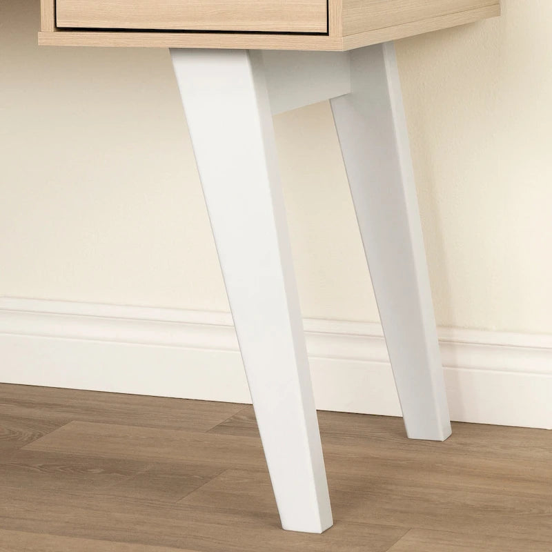 Bureau d'ordinateur Helsy South Shore avec barre d'alimentation