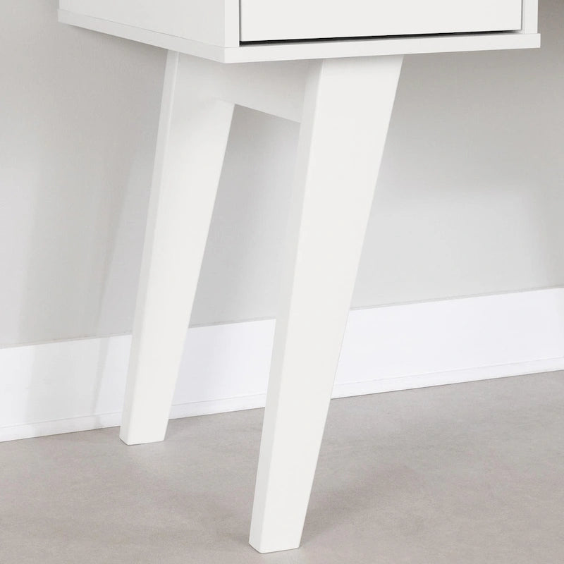 Bureau d'ordinateur Helsy South Shore avec barre d'alimentation