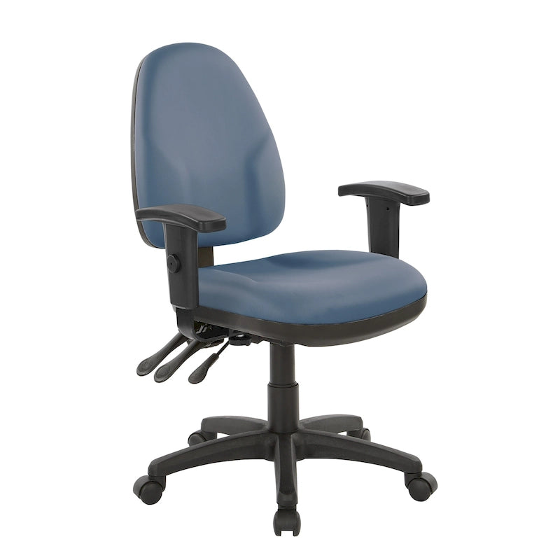 Chaise ergonomique multifonction avec hauteur de dossier réglable