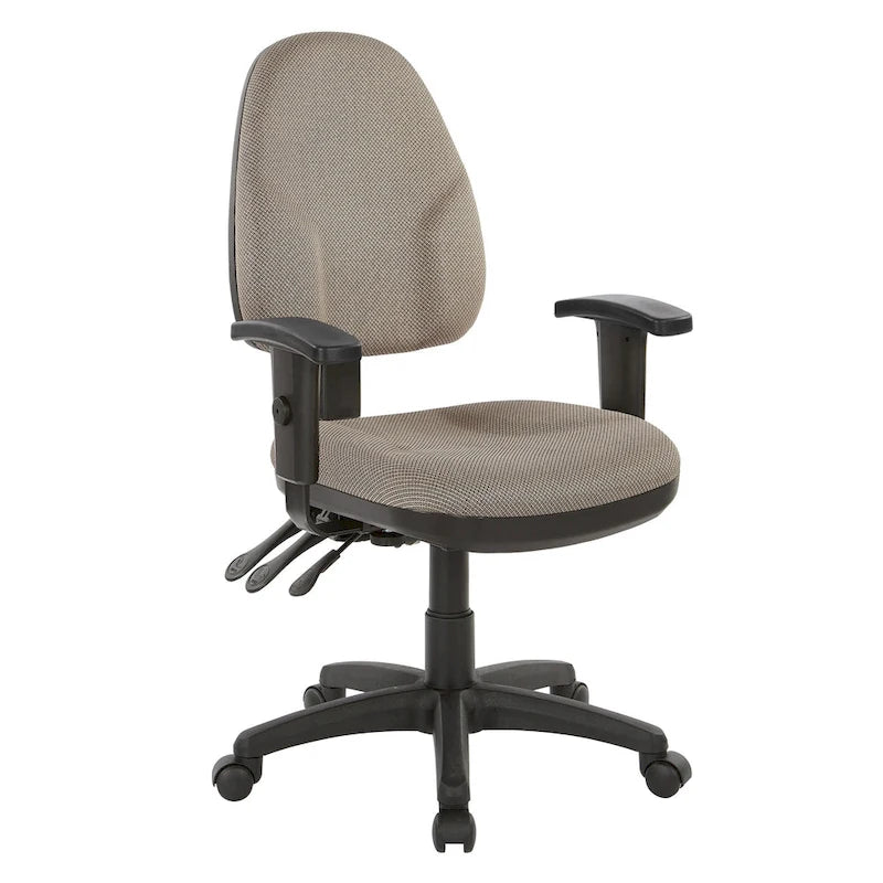 Chaise ergonomique multifonction avec hauteur de dossier réglable