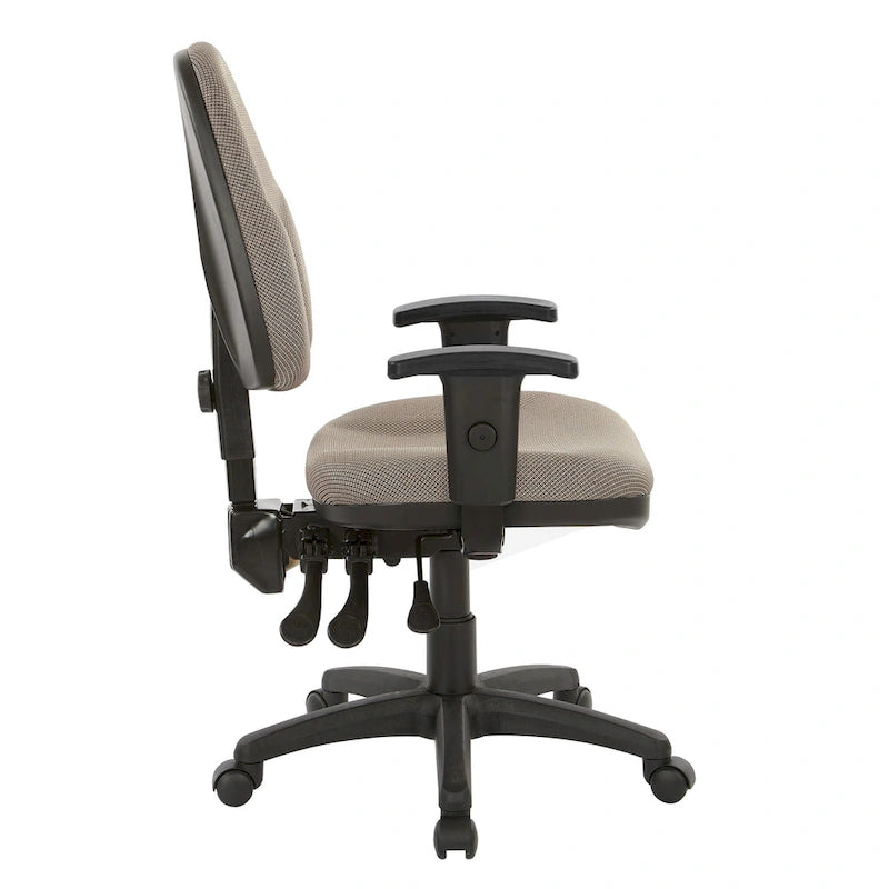 Chaise ergonomique multifonction avec hauteur de dossier réglable