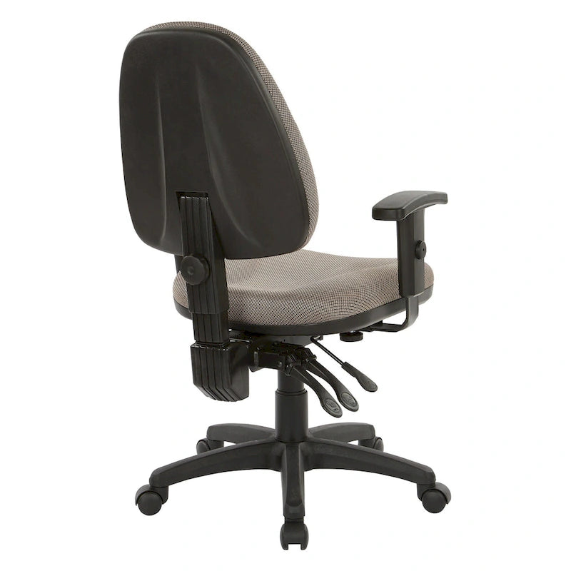 Chaise ergonomique multifonction avec hauteur de dossier réglable