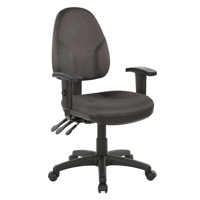 Chaise ergonomique multifonction avec hauteur de dossier réglable