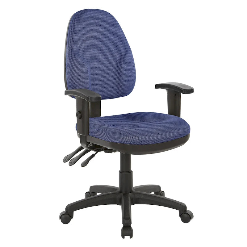 Chaise ergonomique multifonction avec hauteur de dossier réglable