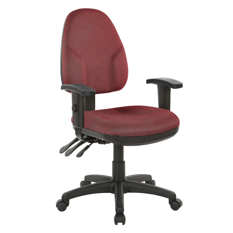 Chaise ergonomique multifonction avec hauteur de dossier réglable