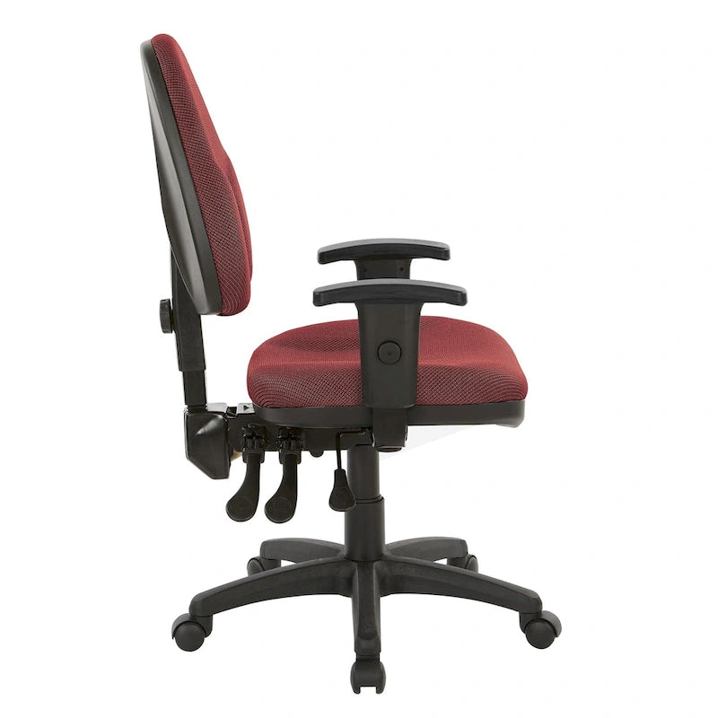 Chaise ergonomique multifonction avec hauteur de dossier réglable