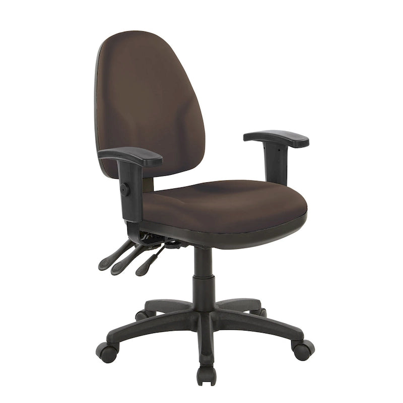 Chaise ergonomique multifonction avec hauteur de dossier réglable