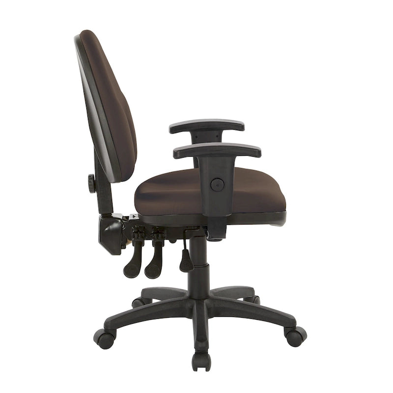Chaise ergonomique multifonction avec hauteur de dossier réglable