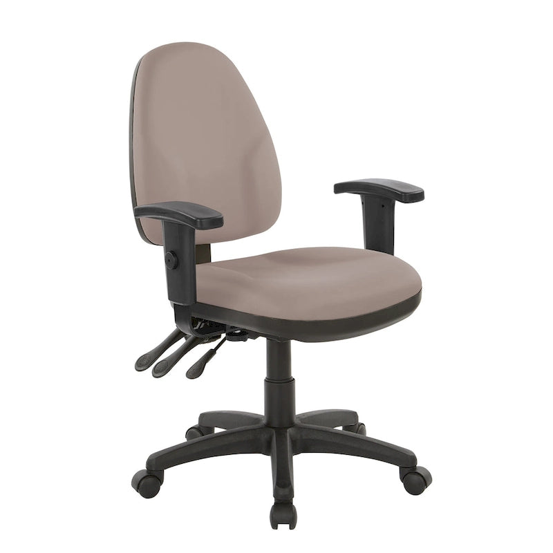 Chaise ergonomique multifonction avec hauteur de dossier réglable