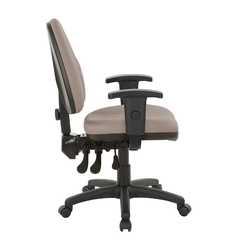 Chaise ergonomique multifonction avec hauteur de dossier réglable