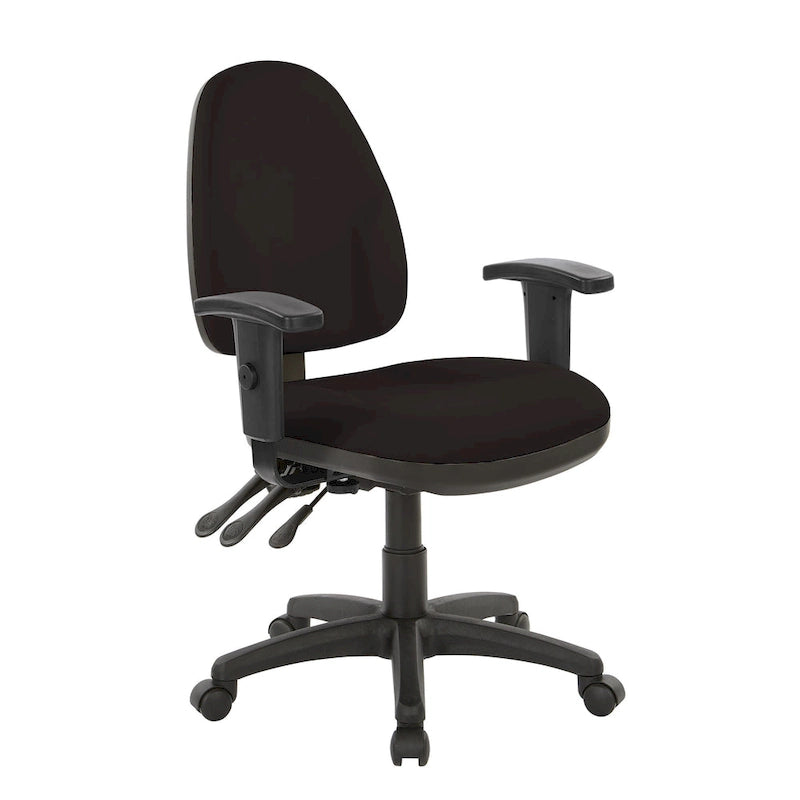 Chaise ergonomique multifonction avec hauteur de dossier réglable