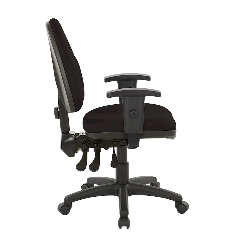 Chaise ergonomique multifonction avec hauteur de dossier réglable