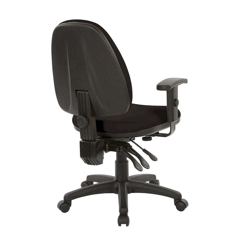 Chaise ergonomique multifonction avec hauteur de dossier réglable