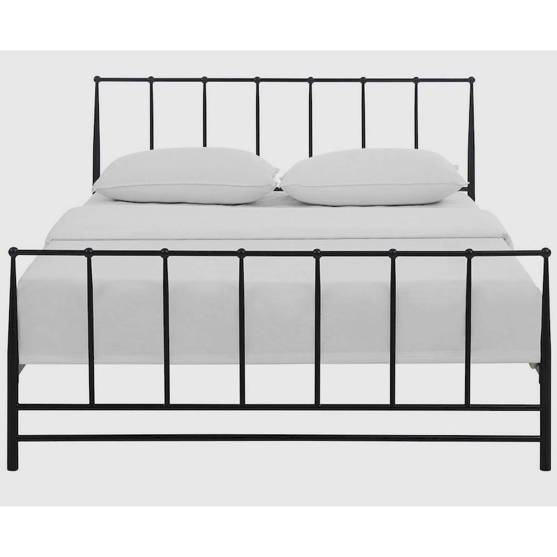 Cadre de lit double en métal brun Freeport King Size