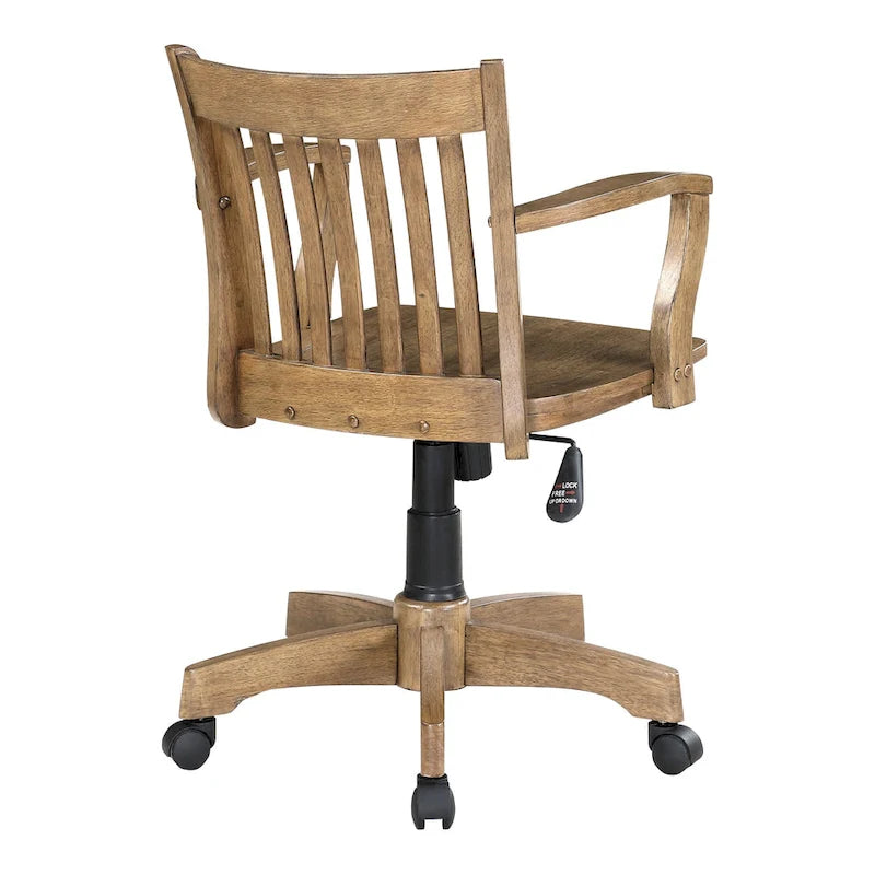 Chaise de banquier de luxe en bois