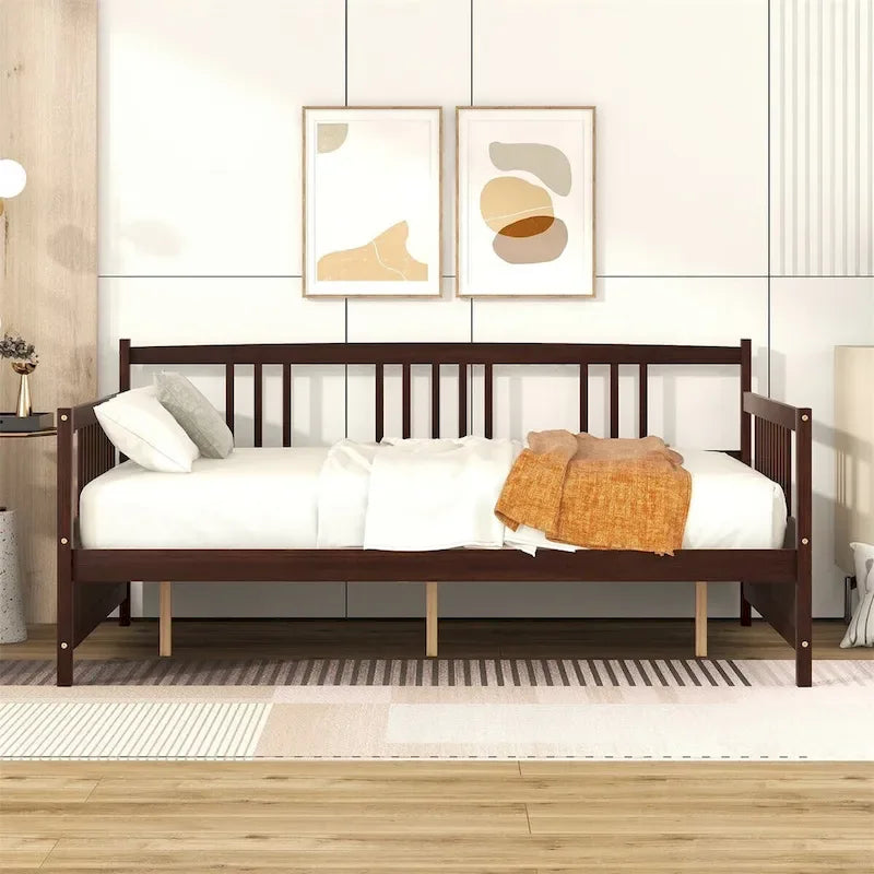 Lit de repos double en bois Merax