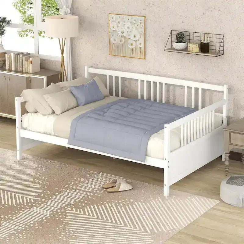 Lit de repos double en bois Merax