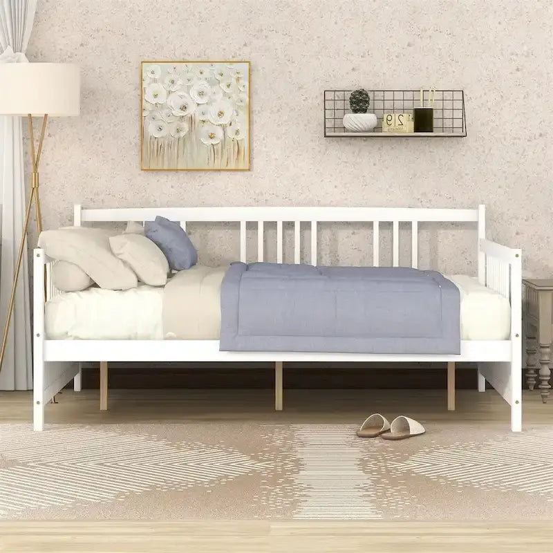 Lit de repos double en bois Merax