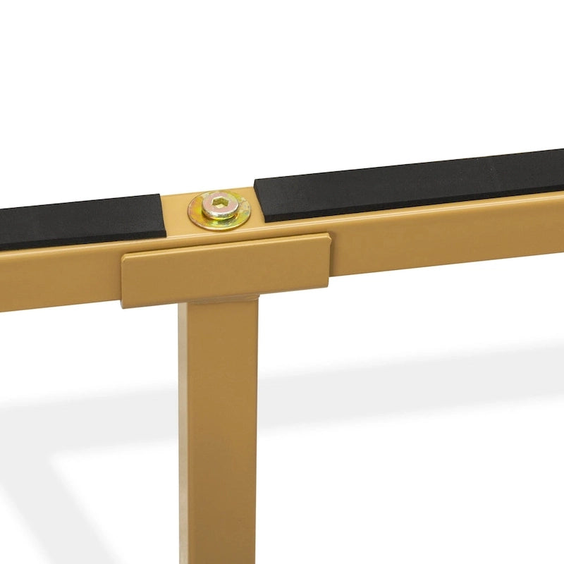 East West Furniture Lit Plateforme King avec 4 Pieds en Bois Massif et 2 Pieds Centraux Supplémentaires (Options de Couleurs du Cadre de Lit)