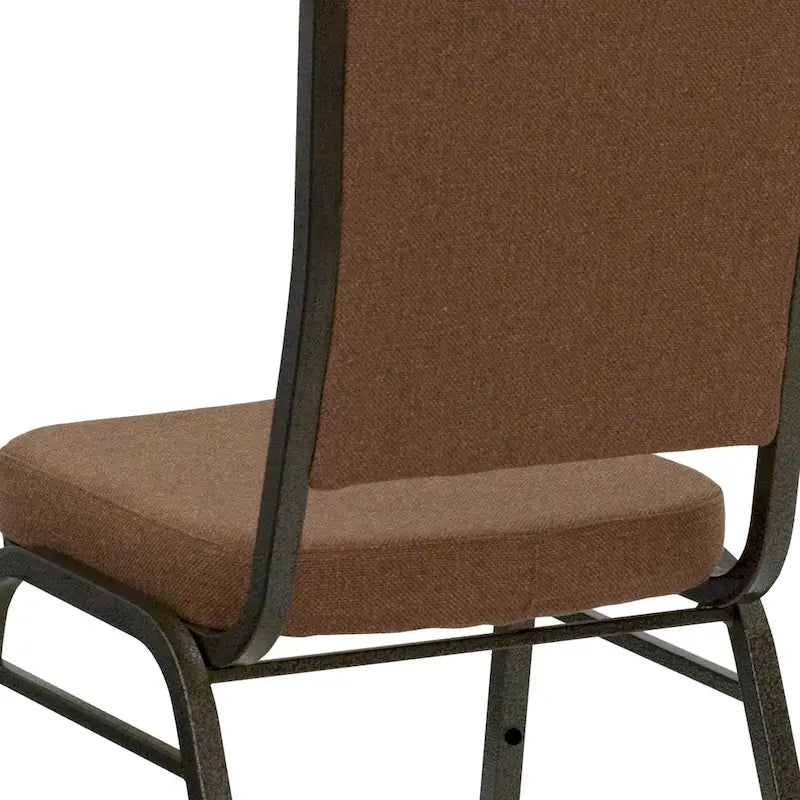 Chaise de banquet empilable à dossier en forme de couronne