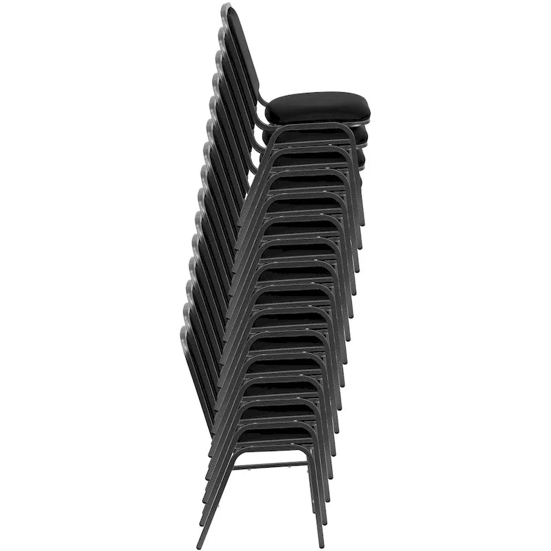 Chaise de banquet empilable à dossier en forme de couronne