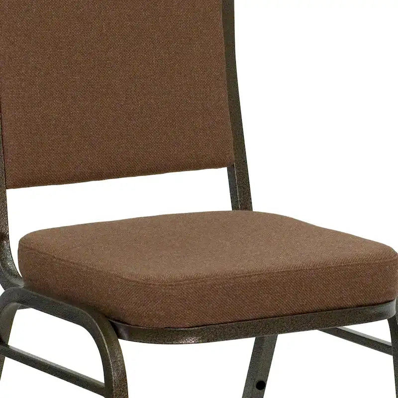 Chaise de banquet empilable à dossier en forme de couronne
